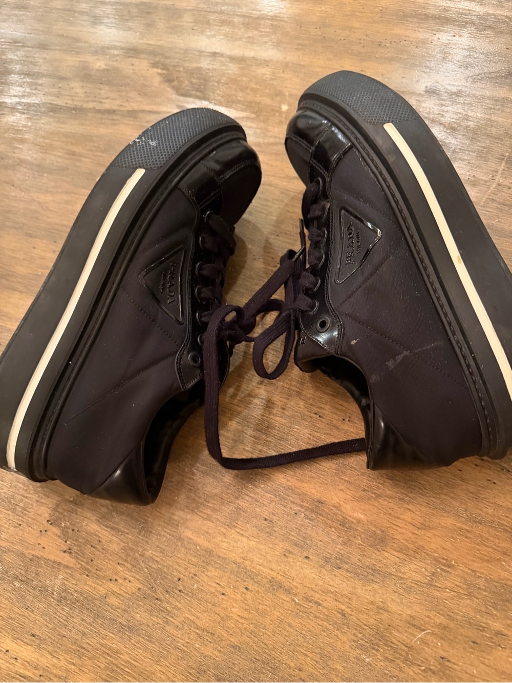 Prada Men’s Black Low-Top Sneakers